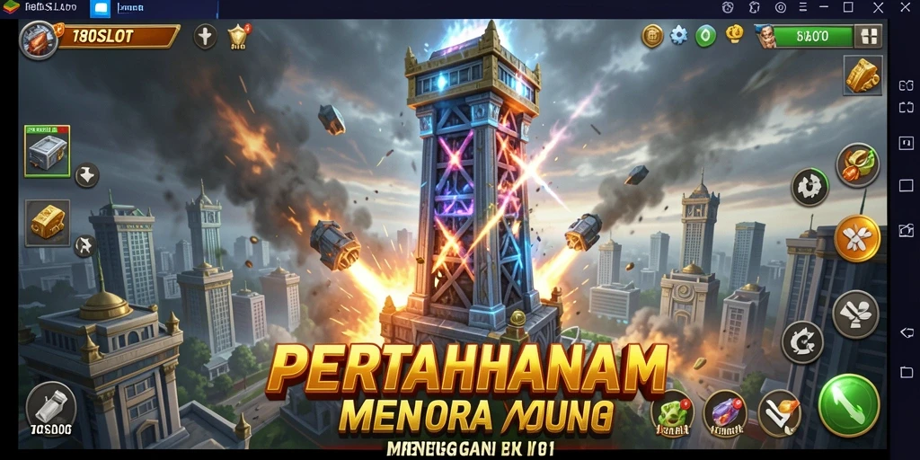 Gameplay menara pertahanan yang mendebarkan dan penuh strategi.