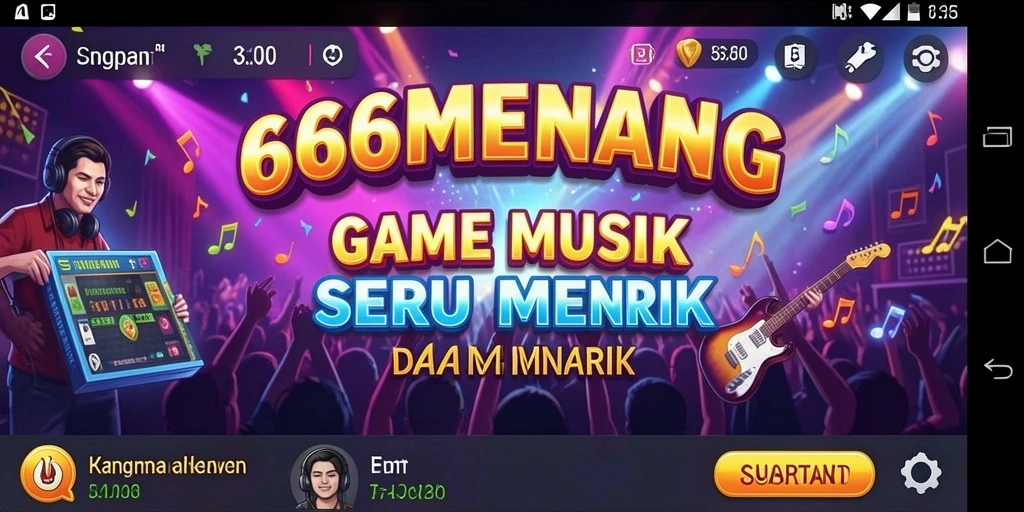 Tampilan gameplay 666MENANG yang penuh warna dan seru.