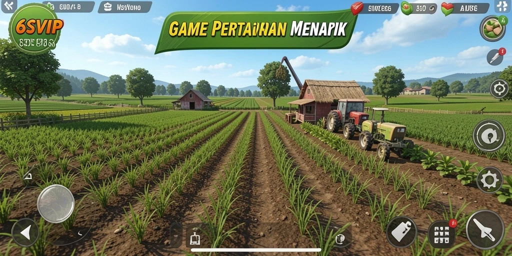 Tampilan gameplay 6SVIP yang seru dalam bertani.