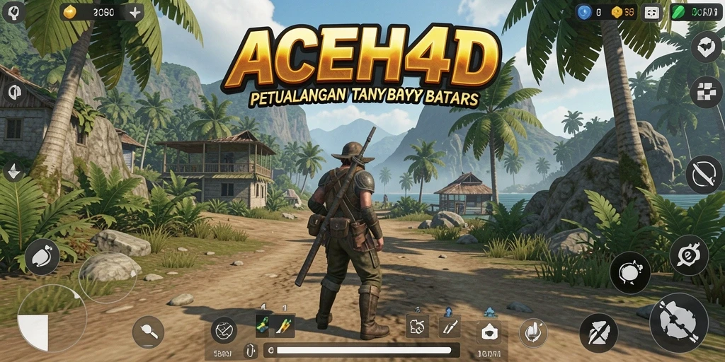 Screenshot gameplay Open World ACEH4D yang menampilkan eksplorasi luas.
