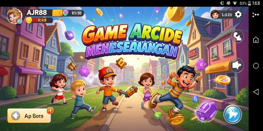 Screenshot gameplay menampilkan aksi seru dalam AJR88 di kategori Arcade.