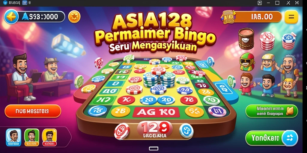 Tampilan gameplay Bingo yang menarik dan interaktif di ASIA128.
