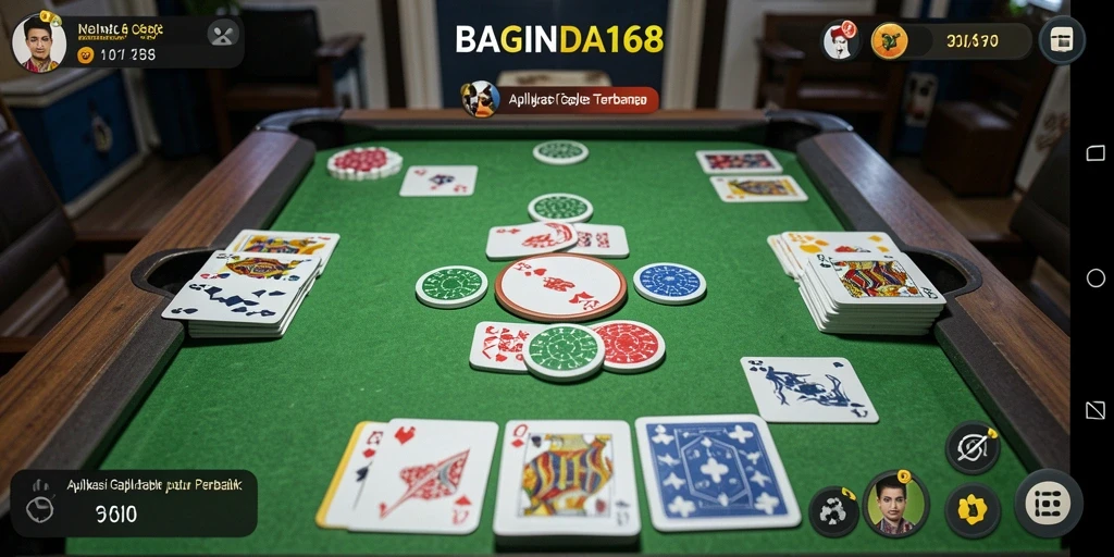 Screenshot utama BAGINDA168 menampilkan gameplay Gaple yang seru.