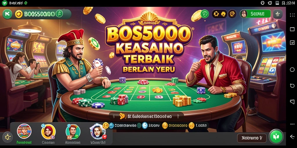 Tampilan menarik dari gameplay Kasino di BOS5000.