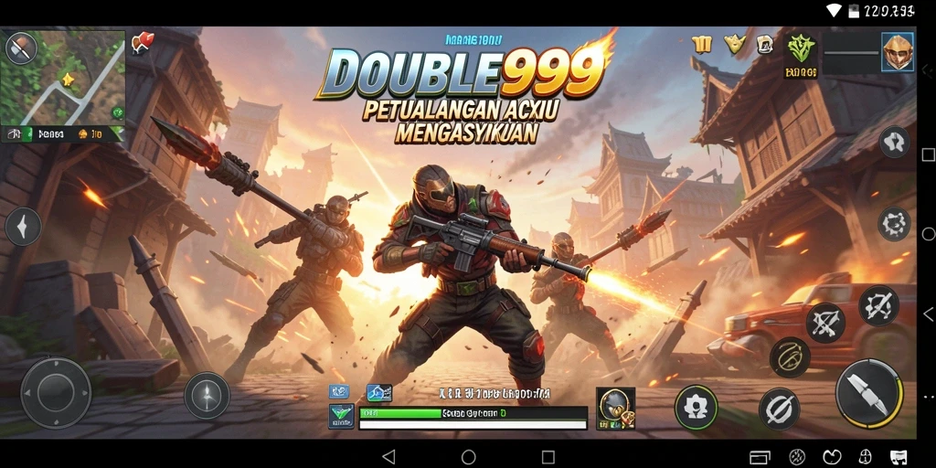 Tampilan gameplay seru di DOUBLE999, penuh aksi dan tantangan.