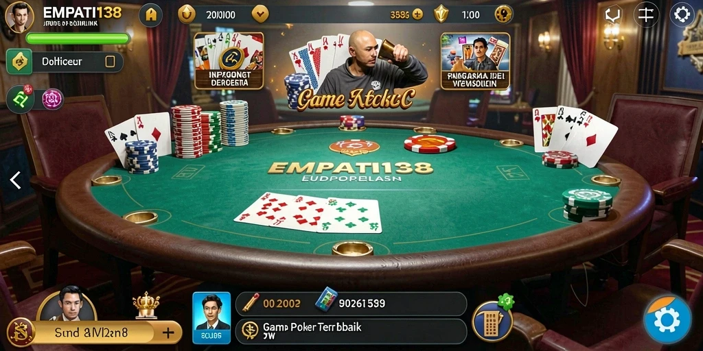 Tampilan screenshot EMPATI138 dengan gameplay Poker yang menarik.
