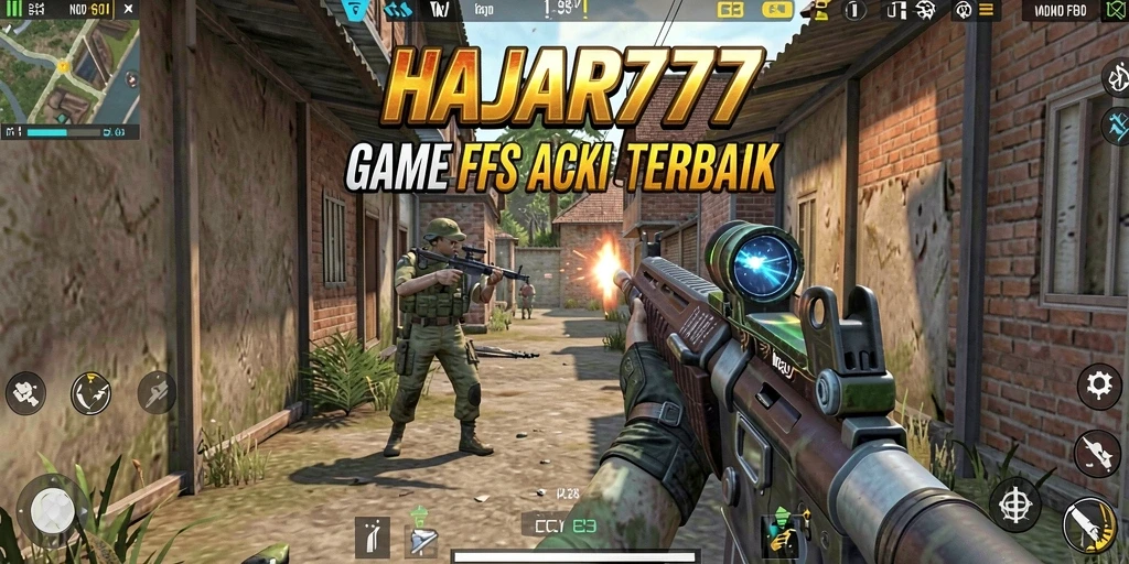 Screenshot gameplay HAJAR777 yang menampilkan aksi tembak-menembak yang intens.