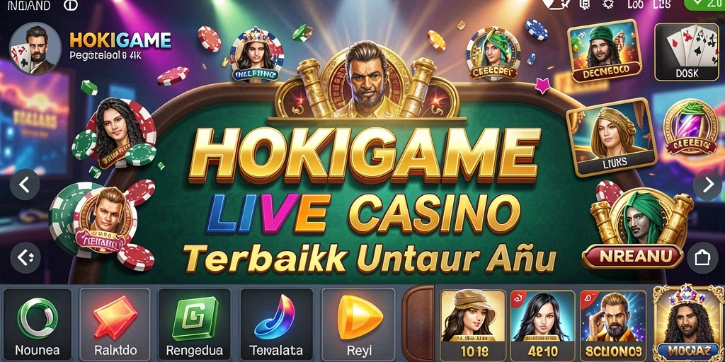 Tampilan menarik dari permainan Live Casino di HOKIGAME.