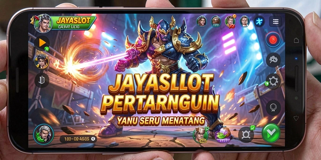Gameplay JAYASLOT menampilkan aksi pertarungan yang menegangkan.