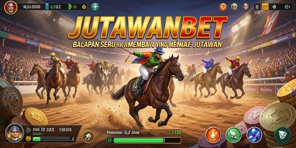 Gameplay balapan yang mendebarkan di JUTAWANBET.