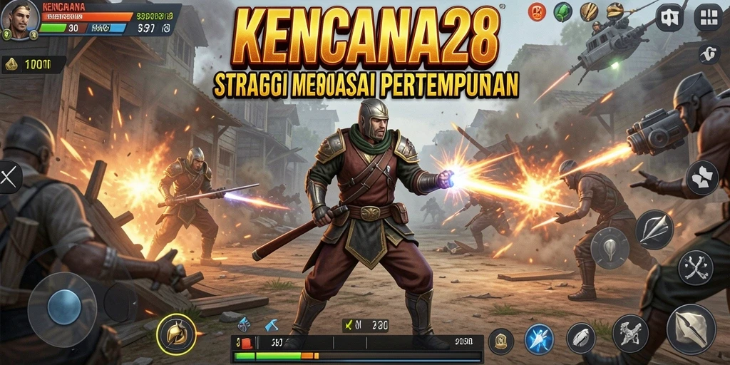 Screenshot gameplay KENCANA28 menampilkan strategi pertempuran yang seru.