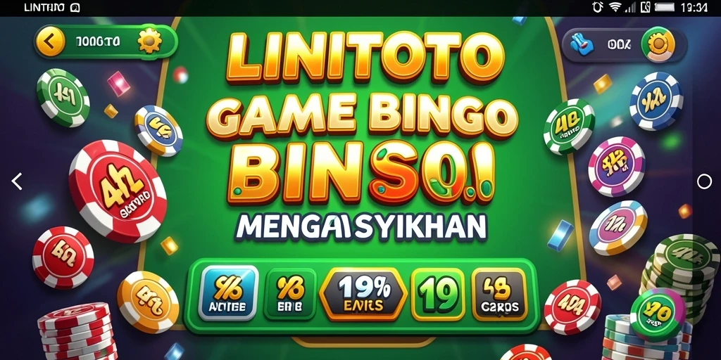 Tampilan gameplay seru LINITOTO dalam permainan Bingo.