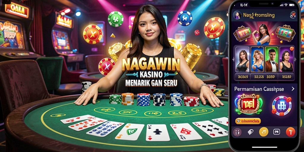 Tampilan gameplay menarik dari NAGAWIN dalam permainan Kasino.