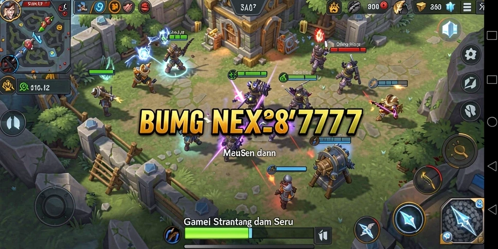 Tampilan gameplay NEX777 dengan elemen strategi yang kompleks.