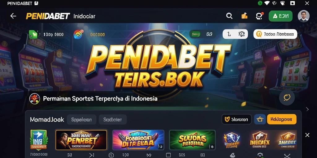 Screenshot utama PENIDABET menampilkan pengalaman taruhan yang menarik.