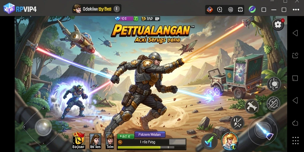 Tampilan gameplay RPVIP4 yang penuh aksi dan tantangan.