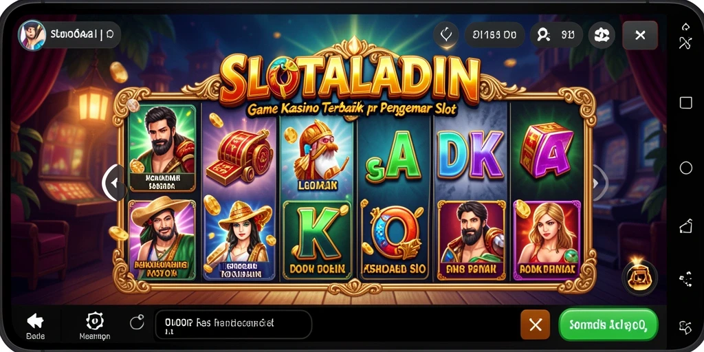 Tampilan gameplay menawan dari SLOTALADIN dengan efek visual yang memukau.