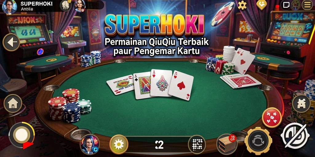 Tampilan gameplay QiuQiu yang seru dan menantang di SUPERHOKI.