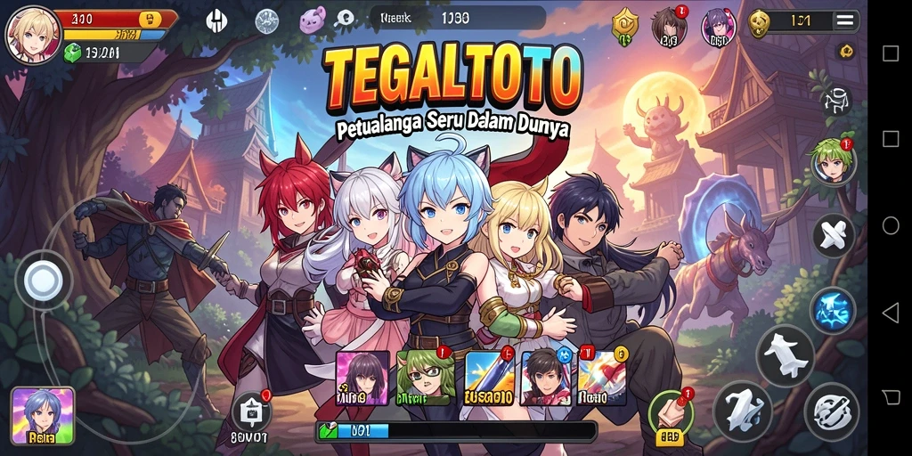 Gameplay menarik dalam dunia anime yang penuh aksi.