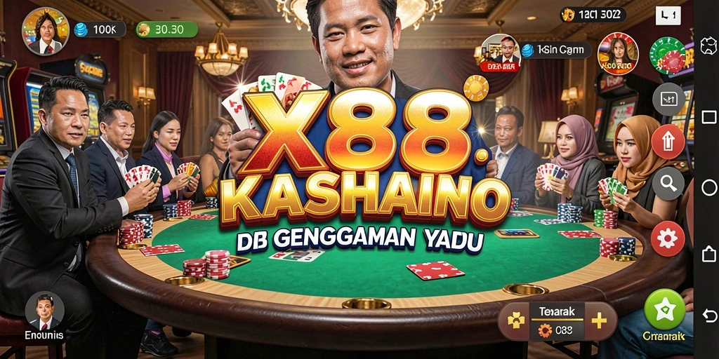 Tampilan menawan dari gameplay Kasino di X88.