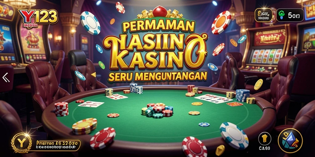 Screenshot gameplay YY123 menampilkan aksi Kasino yang menegangkan.